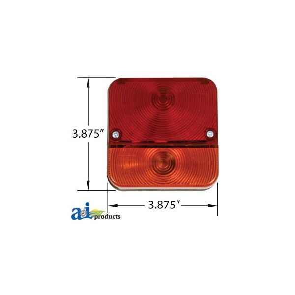 Rear Lamp, Trailer Board 4" x6" x2"